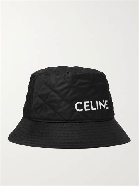 celine logo bucket hat|celine straw bucket hat.